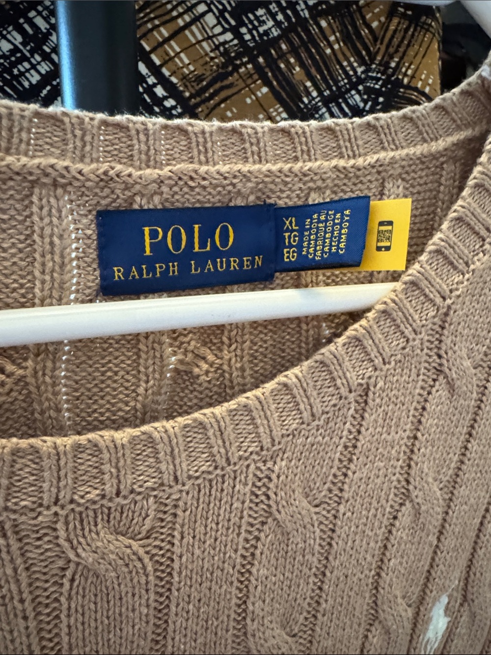 Polo by Ralph Lauren Taupe Cable-Knit Crewneck Dress - Picture 2 of 7
